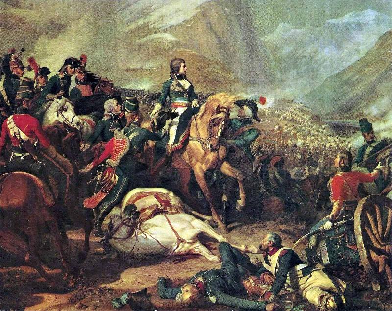 Henri Felix Emmanuel Philippoteaux Bonaparte a la bataille de Rivoli oil painting image